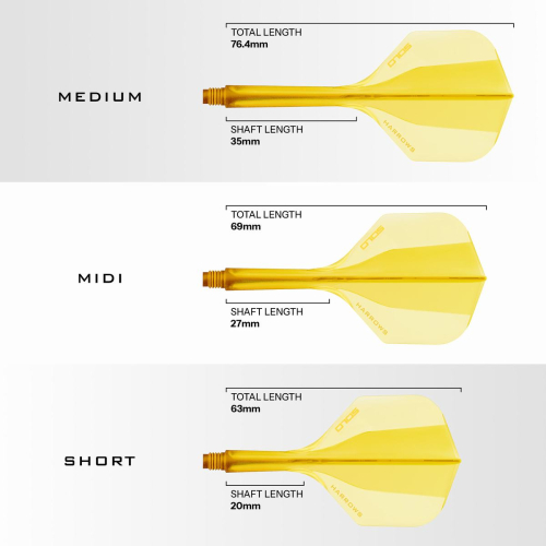 Preview: Harrows SOLO 2 Flights gelb
